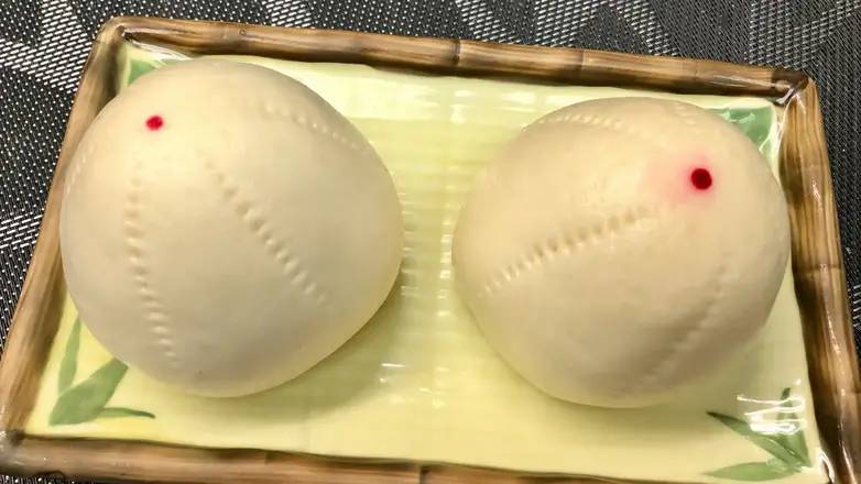 387. Steamed Baozi with Red Bean Paste 豆沙包